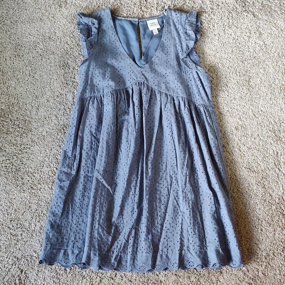 Knox Rose Gray Sleeveless V-Neck Sundress Medium